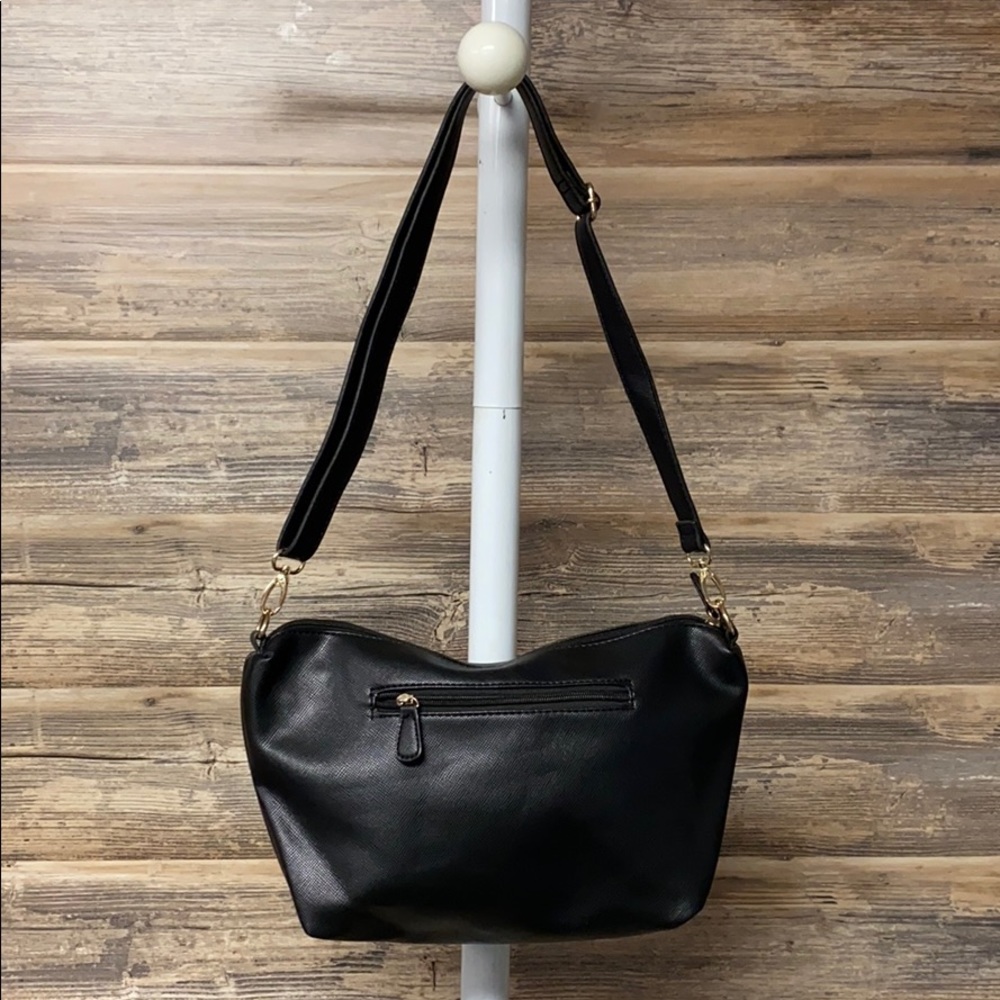 BCBG  Convertible Black Shoulder Bag P12